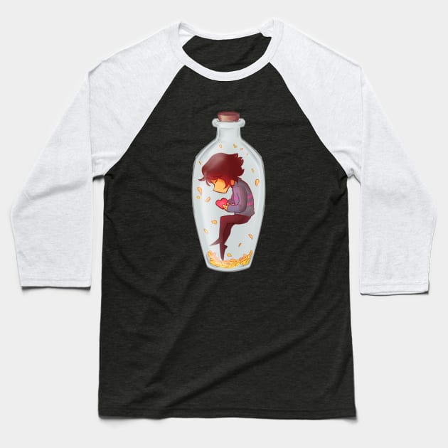 Frisk on flask Baseball T-Shirt by Cooltinho